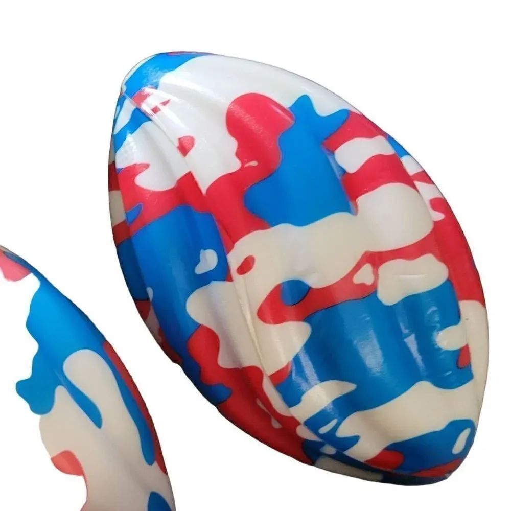 7in red/ white/ blue patriotic Foam Spiral/ Football